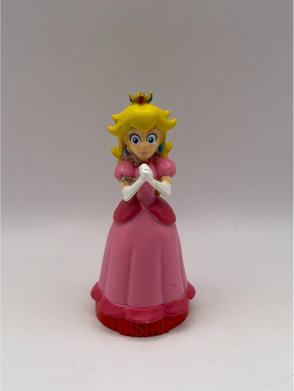 Nintendo Super Mario Chess Princess Peach Pink Bishop Piece 2009 Figure